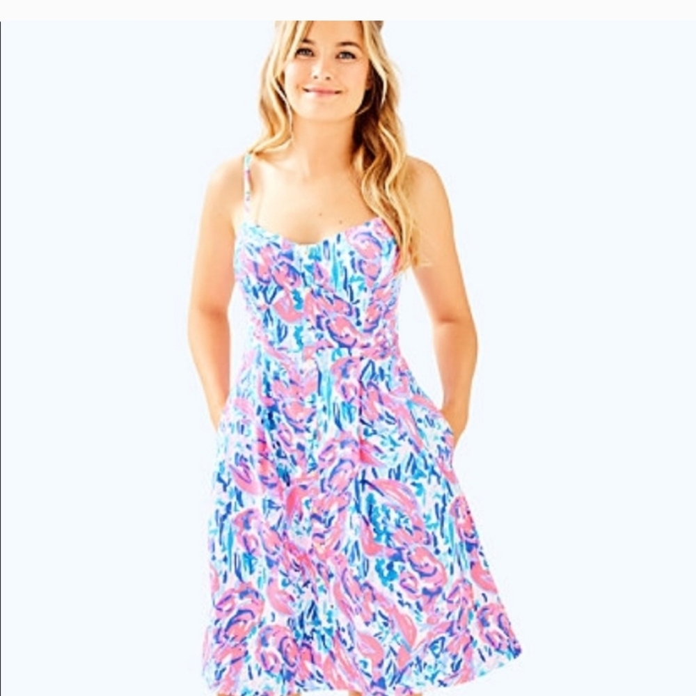 Nwot Lily Pulitzer 8 Cotton Easton Sundress